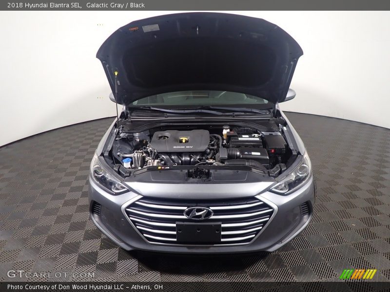 Galactic Gray / Black 2018 Hyundai Elantra SEL