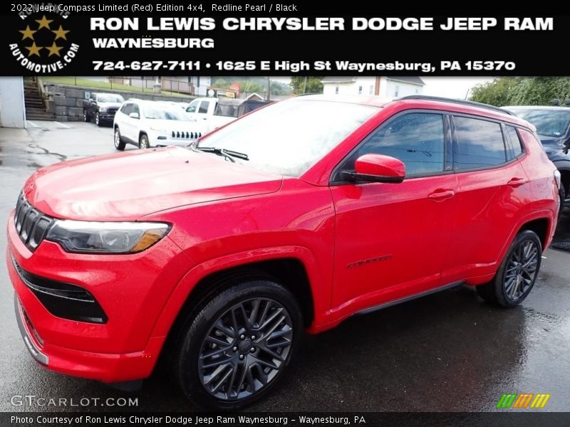 Redline Pearl / Black 2022 Jeep Compass Limited (Red) Edition 4x4