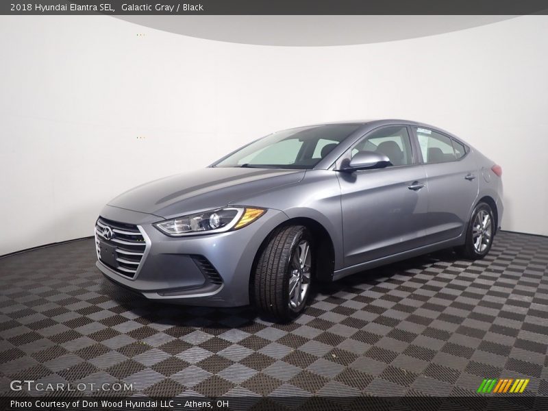 Galactic Gray / Black 2018 Hyundai Elantra SEL