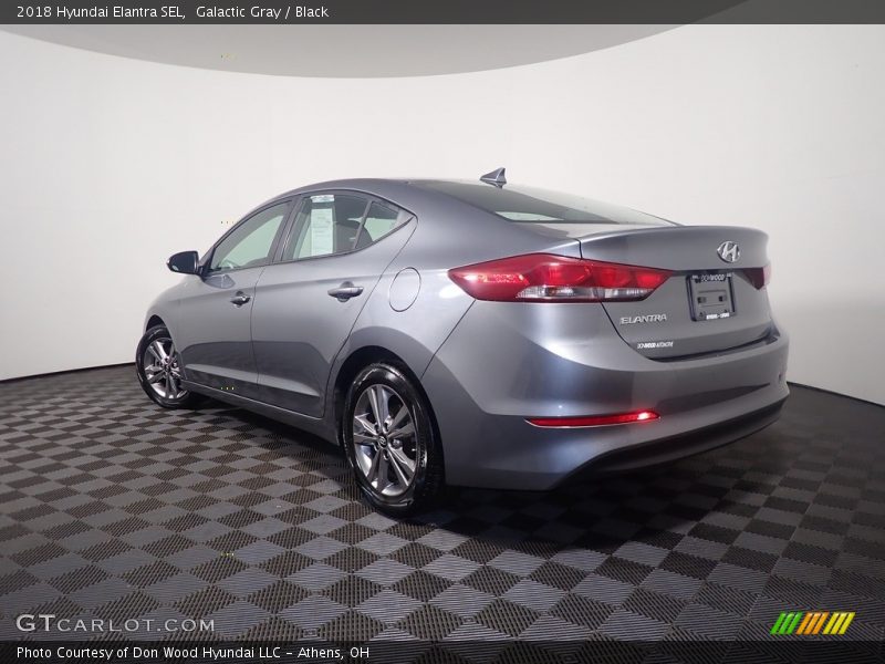 Galactic Gray / Black 2018 Hyundai Elantra SEL