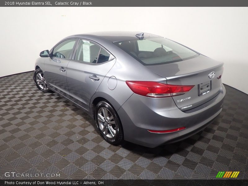 Galactic Gray / Black 2018 Hyundai Elantra SEL