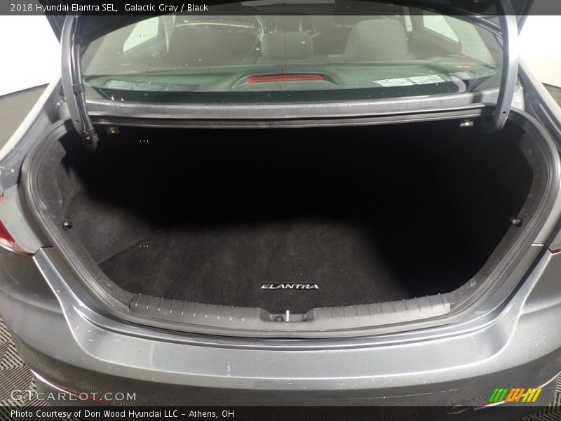 Galactic Gray / Black 2018 Hyundai Elantra SEL