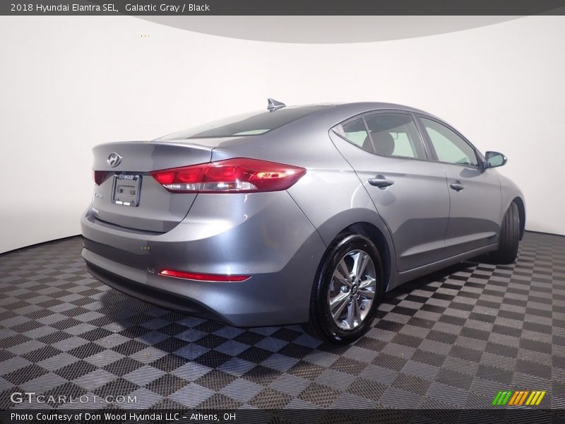 Galactic Gray / Black 2018 Hyundai Elantra SEL