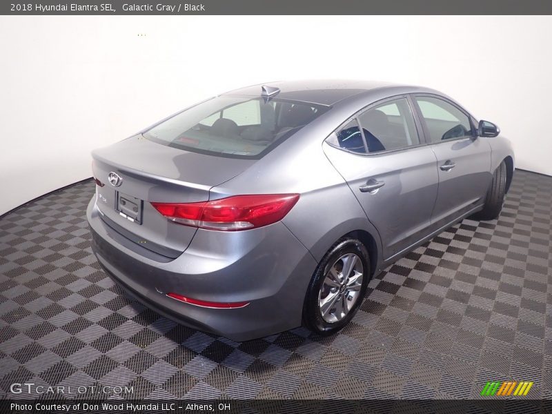 Galactic Gray / Black 2018 Hyundai Elantra SEL