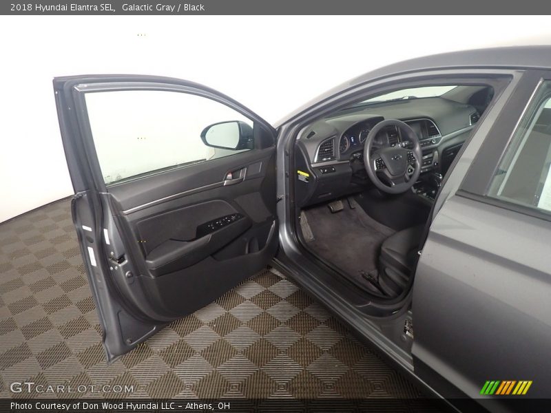 Galactic Gray / Black 2018 Hyundai Elantra SEL