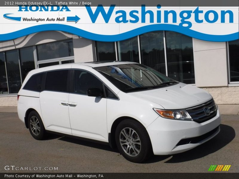 Taffeta White / Beige 2012 Honda Odyssey EX-L