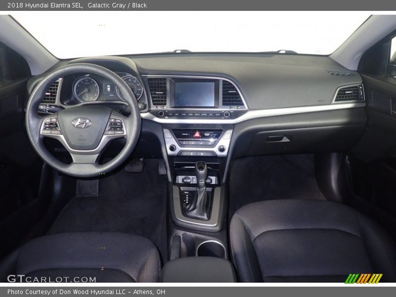 Galactic Gray / Black 2018 Hyundai Elantra SEL
