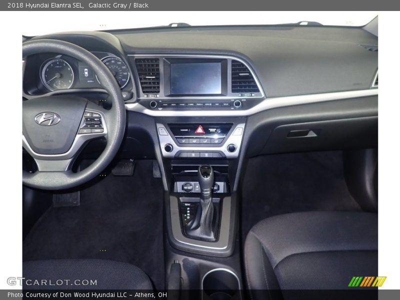 Galactic Gray / Black 2018 Hyundai Elantra SEL