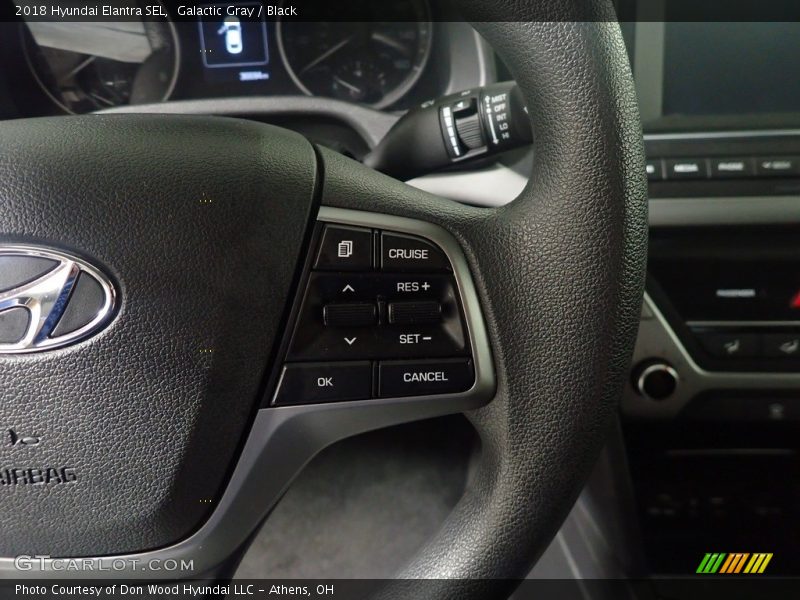 Galactic Gray / Black 2018 Hyundai Elantra SEL