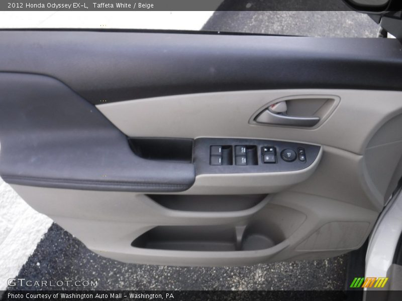 Taffeta White / Beige 2012 Honda Odyssey EX-L