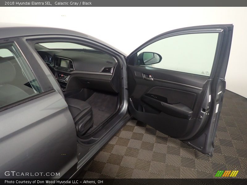 Galactic Gray / Black 2018 Hyundai Elantra SEL