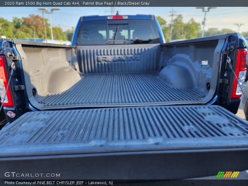Patriot Blue Pearl / Black/Diesel Gray 2020 Ram 1500 Big Horn Quad Cab 4x4