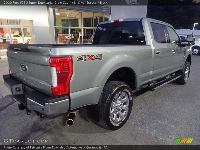 Silver Spruce / Black 2019 Ford F250 Super Duty Lariat Crew Cab 4x4