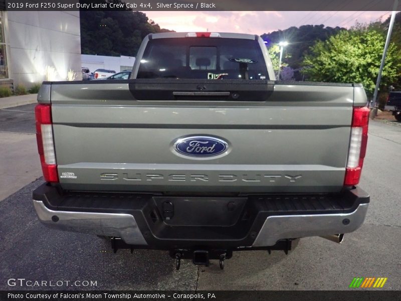 Silver Spruce / Black 2019 Ford F250 Super Duty Lariat Crew Cab 4x4