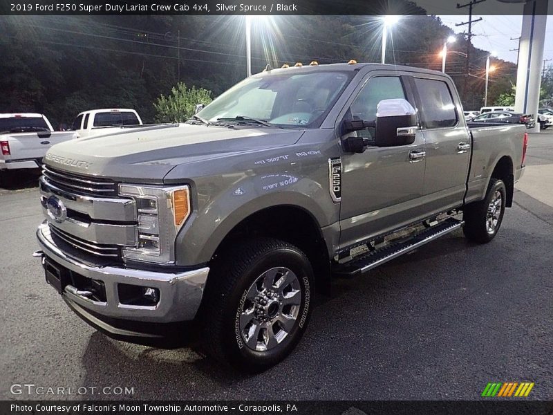 Silver Spruce / Black 2019 Ford F250 Super Duty Lariat Crew Cab 4x4