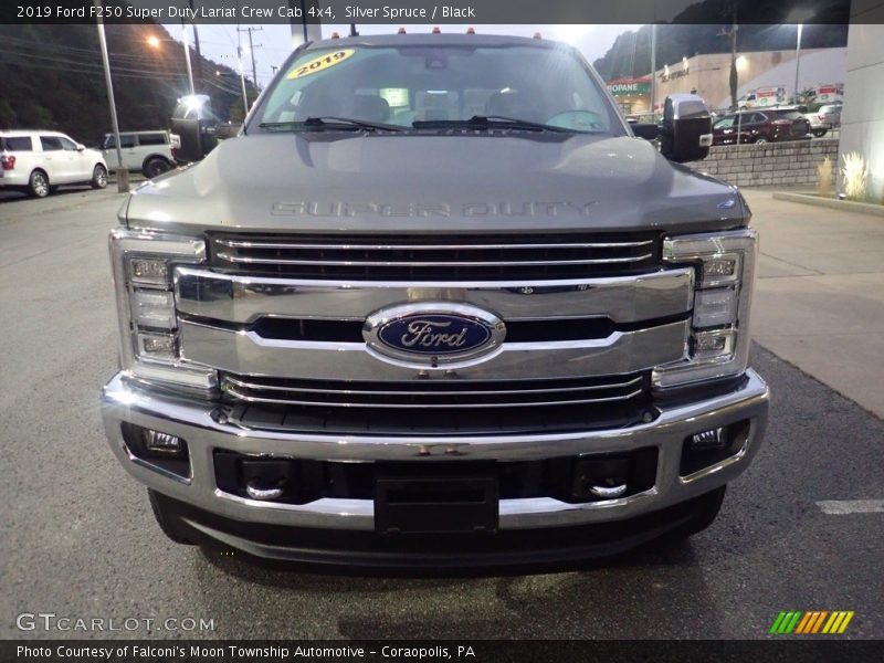 Silver Spruce / Black 2019 Ford F250 Super Duty Lariat Crew Cab 4x4