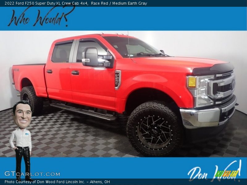 Race Red / Medium Earth Gray 2022 Ford F250 Super Duty XL Crew Cab 4x4