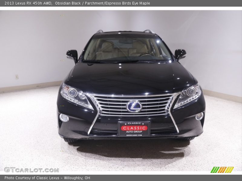 Obsidian Black / Parchment/Espresso Birds Eye Maple 2013 Lexus RX 450h AWD