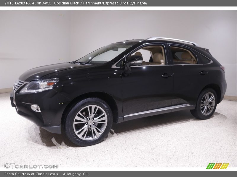Obsidian Black / Parchment/Espresso Birds Eye Maple 2013 Lexus RX 450h AWD