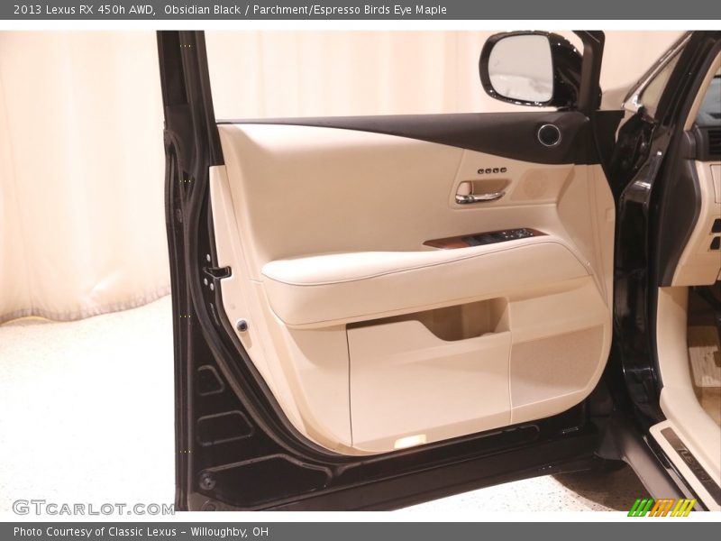 Obsidian Black / Parchment/Espresso Birds Eye Maple 2013 Lexus RX 450h AWD