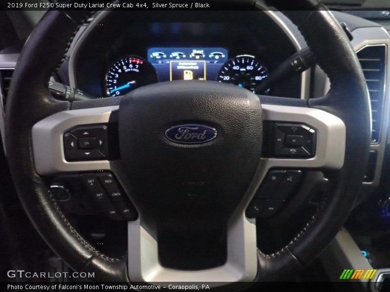 Silver Spruce / Black 2019 Ford F250 Super Duty Lariat Crew Cab 4x4