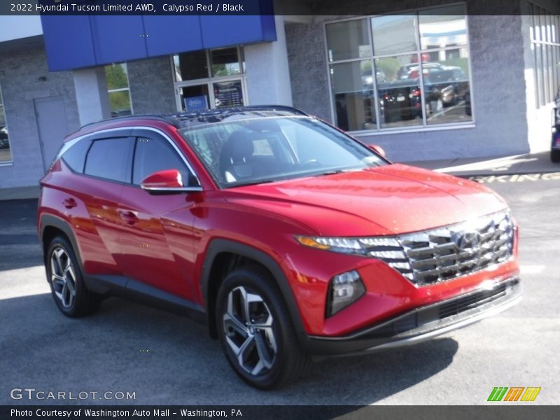 Calypso Red / Black 2022 Hyundai Tucson Limited AWD
