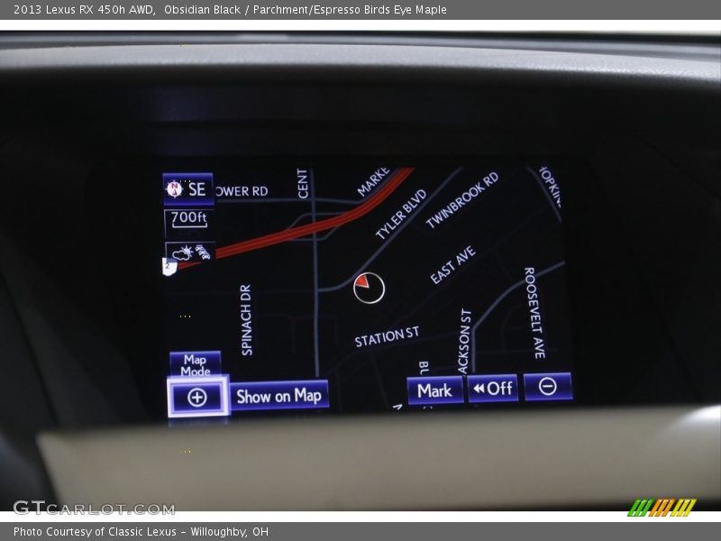 Obsidian Black / Parchment/Espresso Birds Eye Maple 2013 Lexus RX 450h AWD