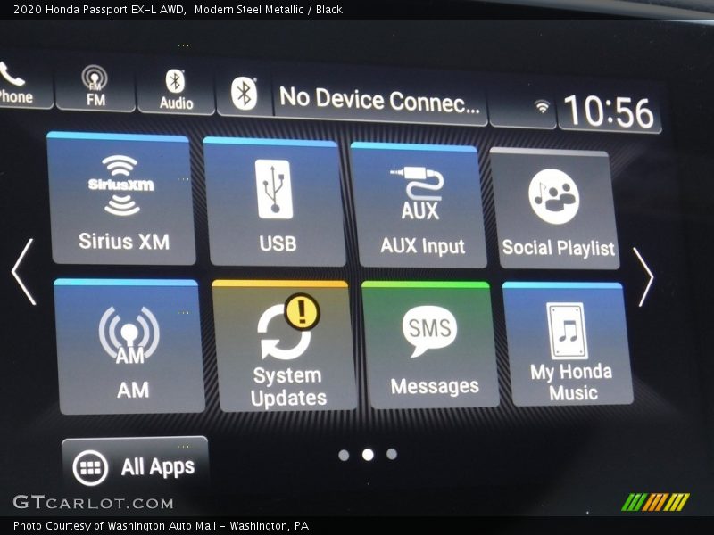 Modern Steel Metallic / Black 2020 Honda Passport EX-L AWD