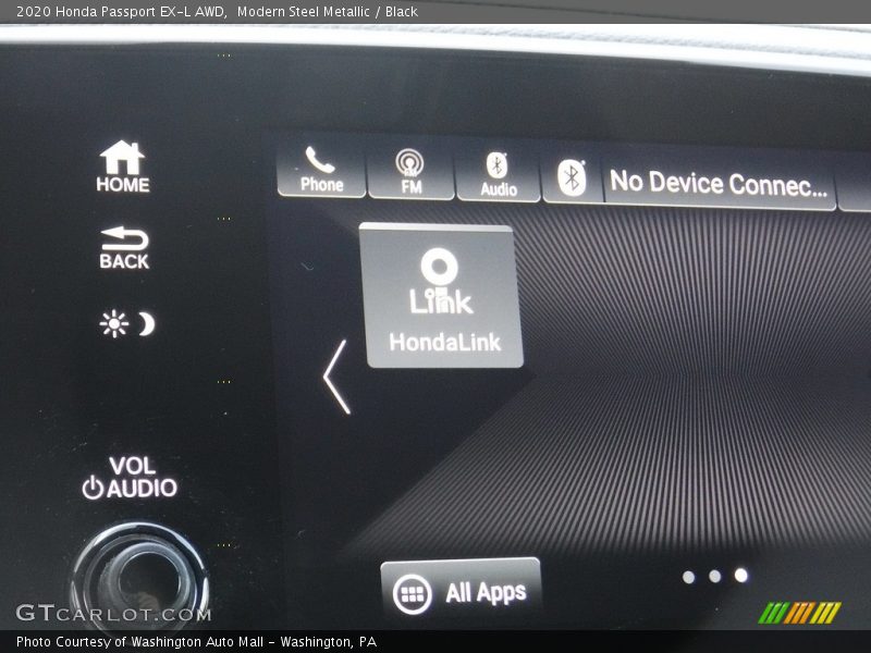 Modern Steel Metallic / Black 2020 Honda Passport EX-L AWD