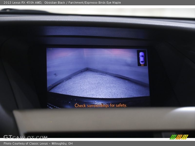 Obsidian Black / Parchment/Espresso Birds Eye Maple 2013 Lexus RX 450h AWD
