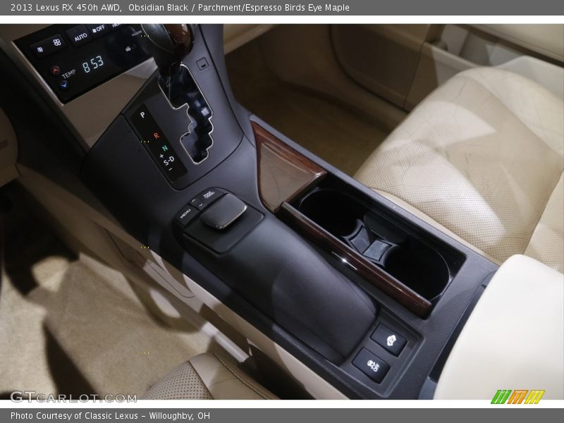 Obsidian Black / Parchment/Espresso Birds Eye Maple 2013 Lexus RX 450h AWD