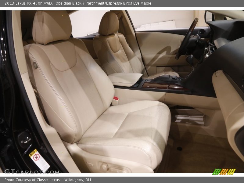 Obsidian Black / Parchment/Espresso Birds Eye Maple 2013 Lexus RX 450h AWD