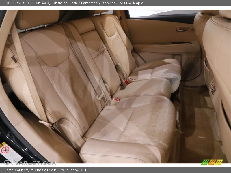 Obsidian Black / Parchment/Espresso Birds Eye Maple 2013 Lexus RX 450h AWD
