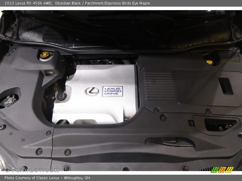 Obsidian Black / Parchment/Espresso Birds Eye Maple 2013 Lexus RX 450h AWD