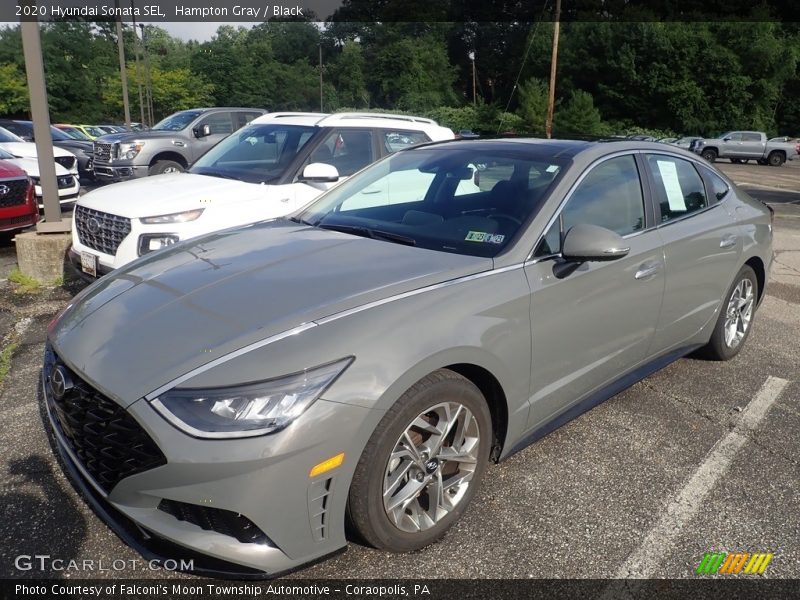 Hampton Gray / Black 2020 Hyundai Sonata SEL