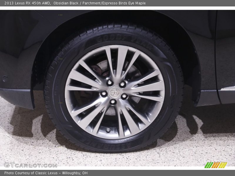 Obsidian Black / Parchment/Espresso Birds Eye Maple 2013 Lexus RX 450h AWD