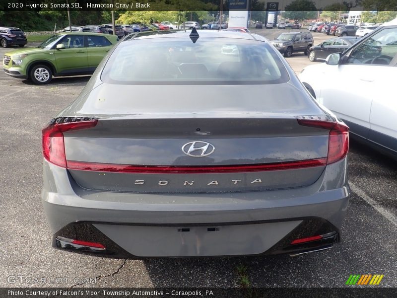 Hampton Gray / Black 2020 Hyundai Sonata SEL