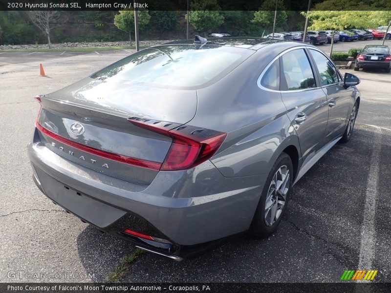 Hampton Gray / Black 2020 Hyundai Sonata SEL