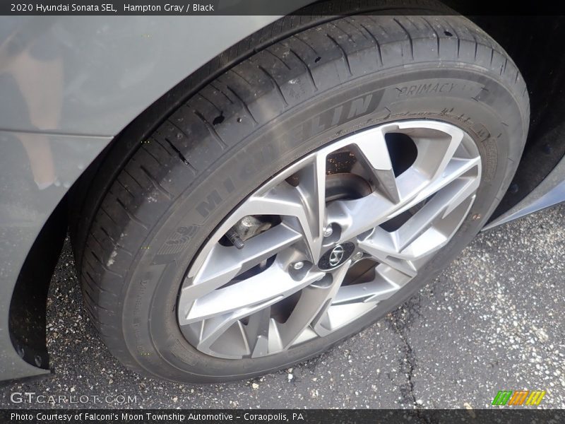 Hampton Gray / Black 2020 Hyundai Sonata SEL