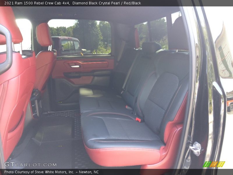 Diamond Black Crystal Pearl / Red/Black 2021 Ram 1500 Rebel Crew Cab 4x4