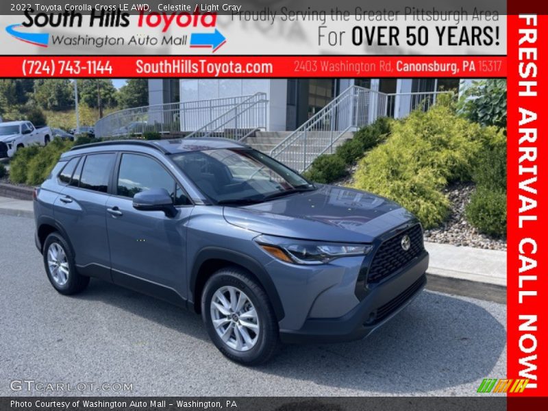 Celestite / Light Gray 2022 Toyota Corolla Cross LE AWD