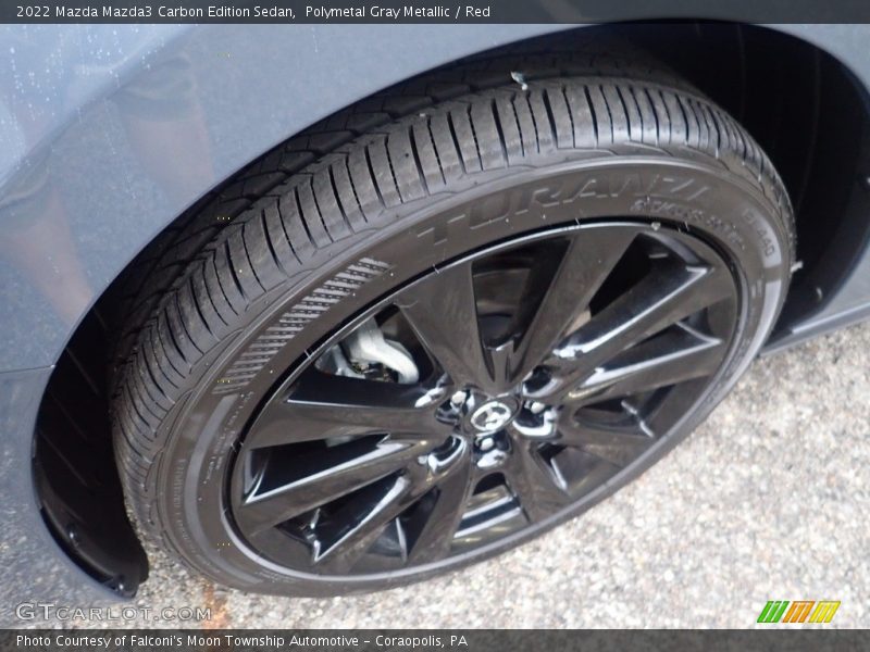 Polymetal Gray Metallic / Red 2022 Mazda Mazda3 Carbon Edition Sedan