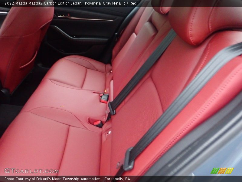 Polymetal Gray Metallic / Red 2022 Mazda Mazda3 Carbon Edition Sedan