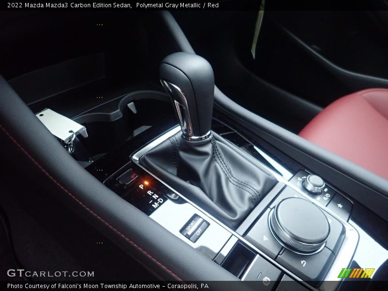 Polymetal Gray Metallic / Red 2022 Mazda Mazda3 Carbon Edition Sedan