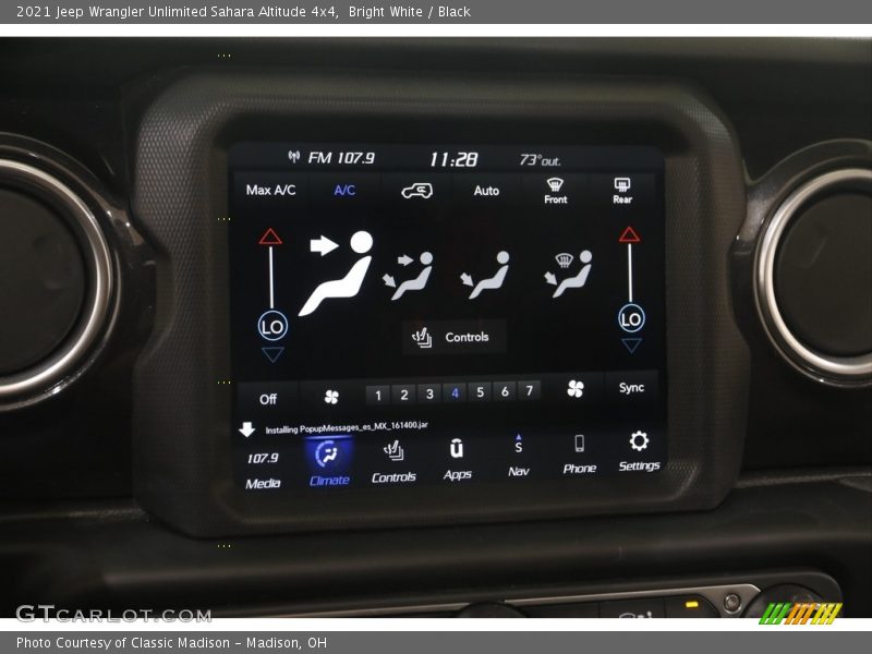 Bright White / Black 2021 Jeep Wrangler Unlimited Sahara Altitude 4x4
