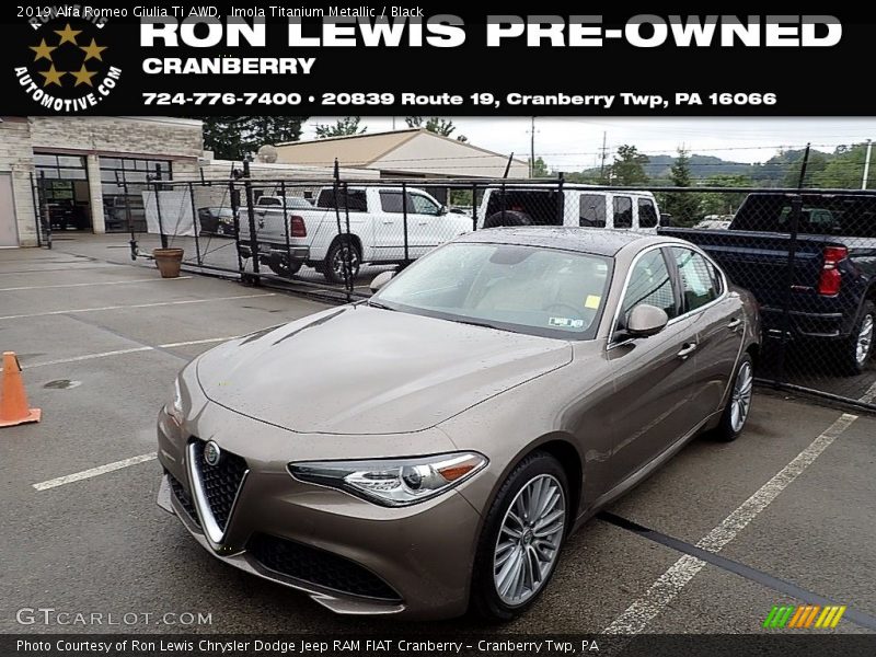 Imola Titanium Metallic / Black 2019 Alfa Romeo Giulia Ti AWD
