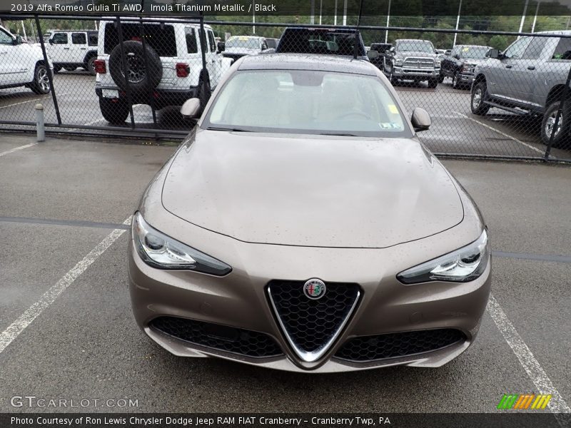 Imola Titanium Metallic / Black 2019 Alfa Romeo Giulia Ti AWD