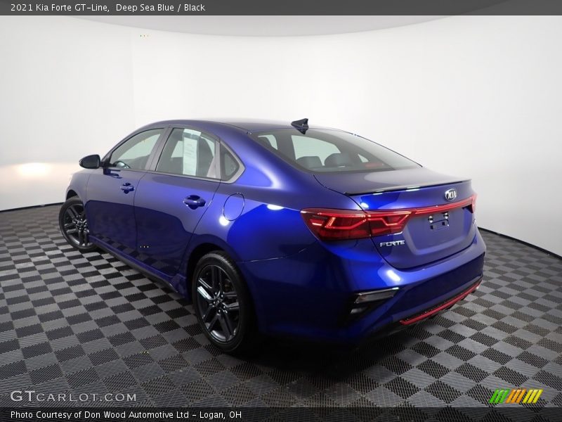 Deep Sea Blue / Black 2021 Kia Forte GT-Line