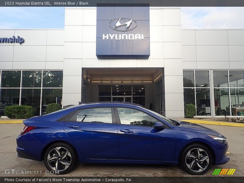 Intense Blue / Black 2023 Hyundai Elantra SEL