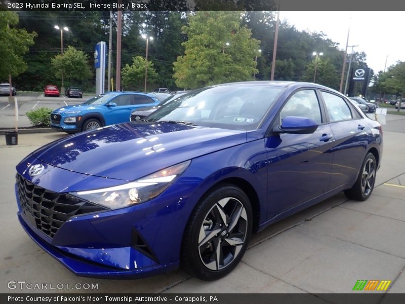 Intense Blue / Black 2023 Hyundai Elantra SEL